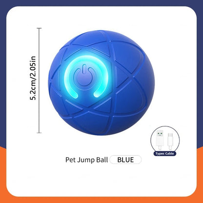 Smart Interactive Dog & Cat Ball – USB Rechargeable, Automatic Bouncing Toy for Pets