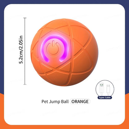 Smart Interactive Dog & Cat Ball – USB Rechargeable, Automatic Bouncing Toy for Pets