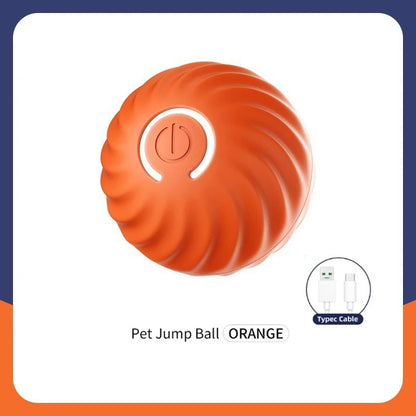 Smart Interactive Dog & Cat Ball – USB Rechargeable, Automatic Bouncing Toy for Pets