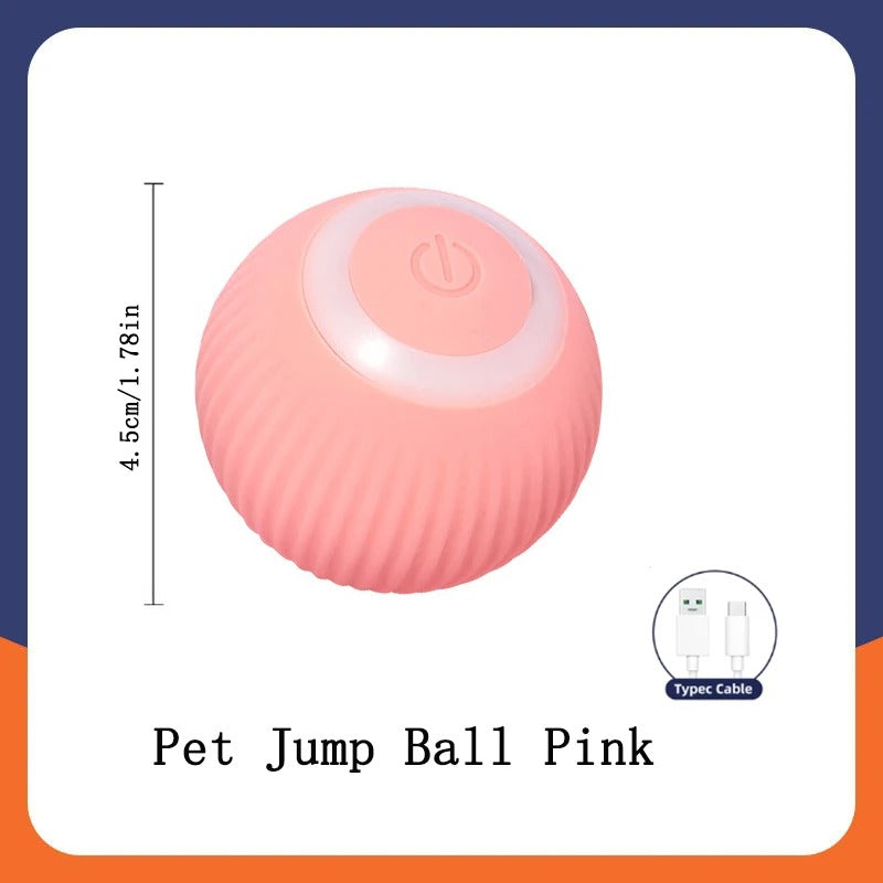 Smart Interactive Dog & Cat Ball – USB Rechargeable, Automatic Bouncing Toy for Pets