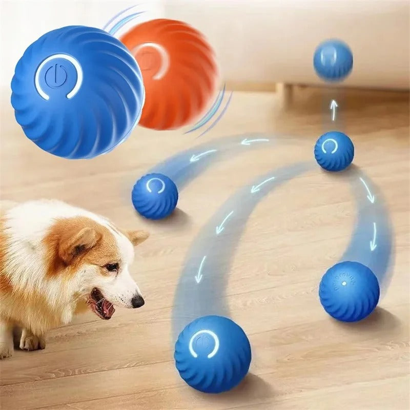 Smart Interactive Dog & Cat Ball – USB Rechargeable, Automatic Bouncing Toy for Pets