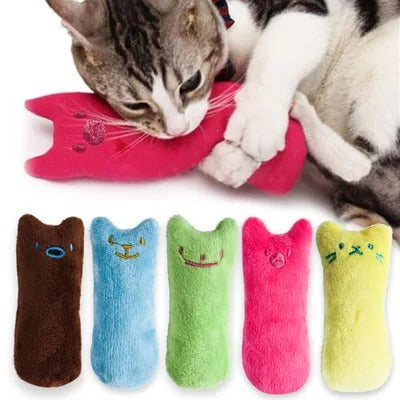 Catnip Chew Plush Toy – Interactive Teeth Grinding & Bite Relief