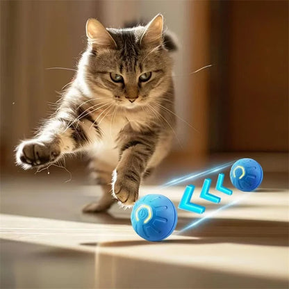 Smart Interactive Dog & Cat Ball – USB Rechargeable, Automatic Bouncing Toy for Pets