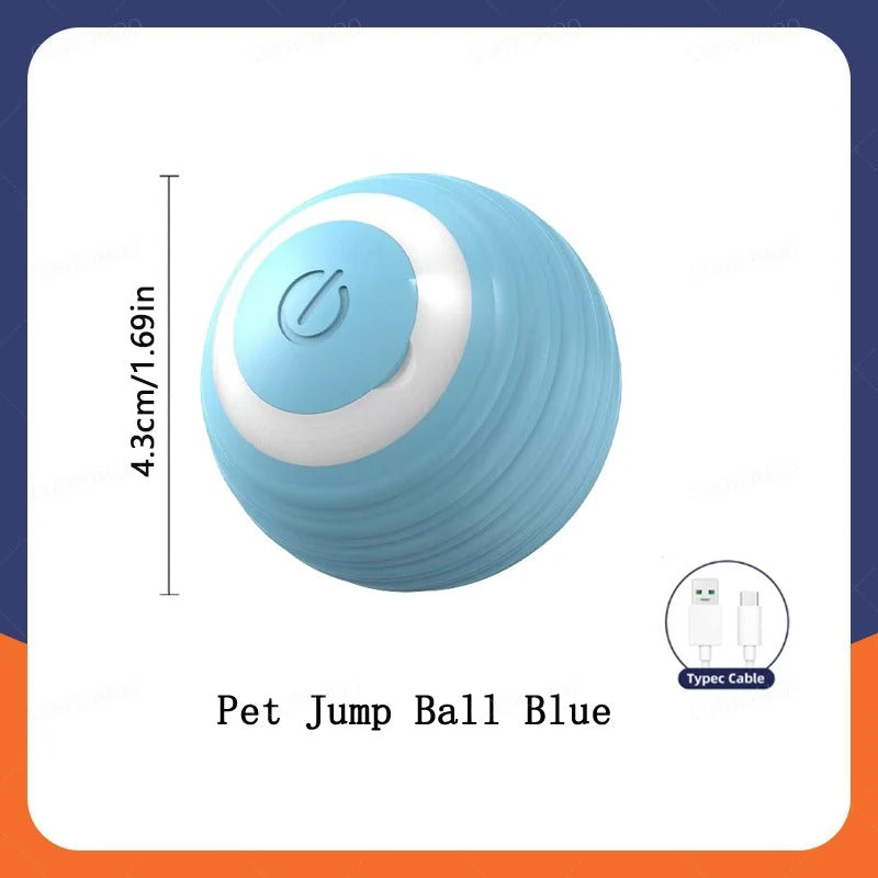 Smart Interactive Dog & Cat Ball – USB Rechargeable, Automatic Bouncing Toy for Pets